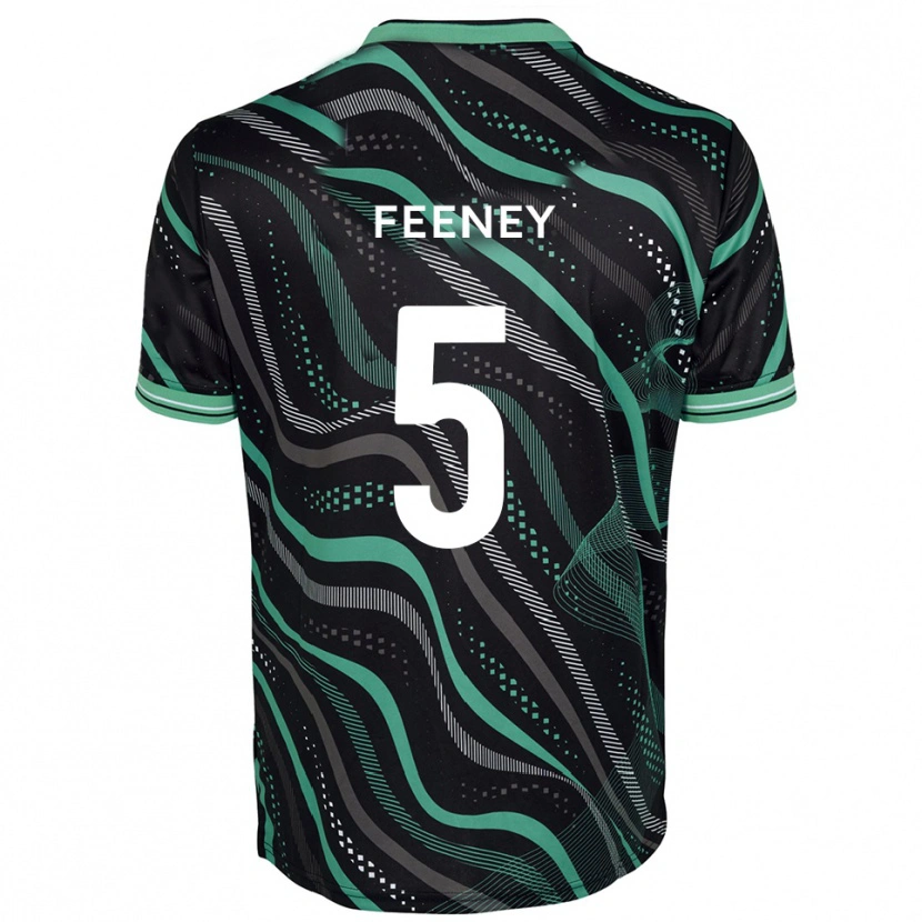 Danxen Criança Camisola Morgan Feeney #5 Preto Verde Alternativa 2025/26 Camisa Brasil