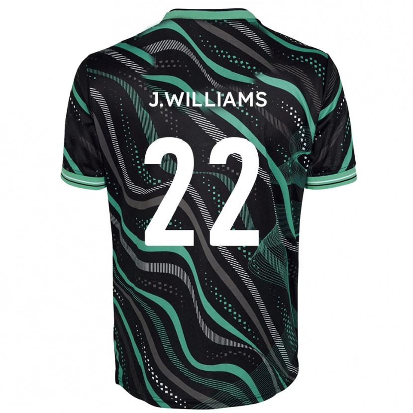 Danxen Criança Camisola Josh Williams #22 Preto Verde Alternativa 2025/26 Camisa Brasil
