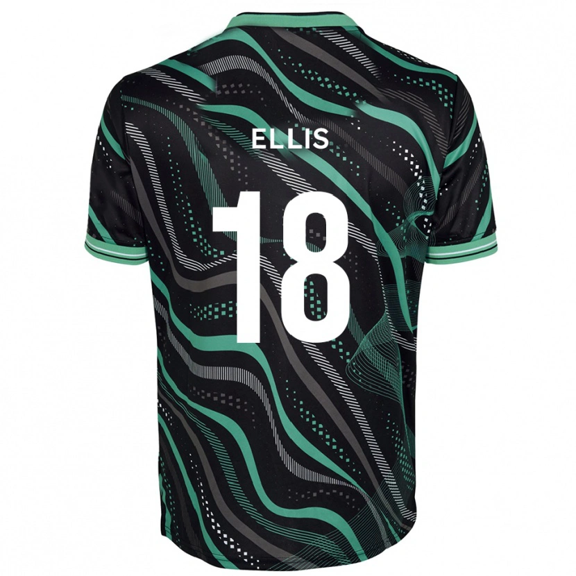 Danxen Criança Camisola Jack Ellis #18 Preto Verde Alternativa 2025/26 Camisa Brasil