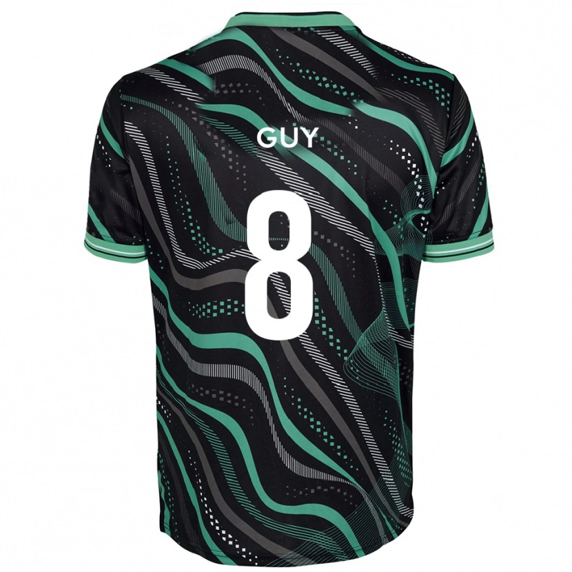 Danxen Criança Camisola Callum Guy #8 Preto Verde Alternativa 2025/26 Camisa Brasil