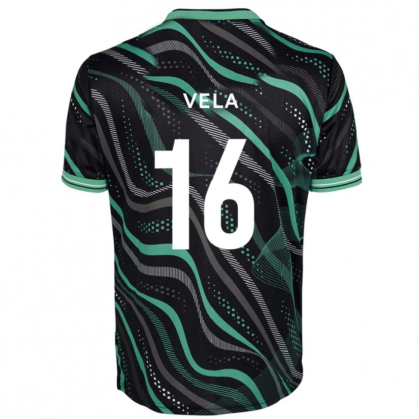 Danxen Criança Camisola Josh Vela #16 Preto Verde Alternativa 2025/26 Camisa Brasil