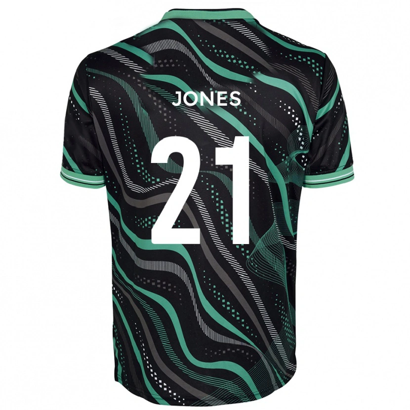 Danxen Criança Camisola Jordan Jones #21 Preto Verde Alternativa 2025/26 Camisa Brasil