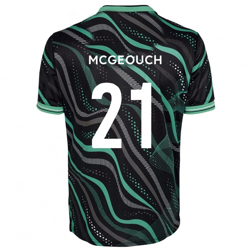 Danxen Criança Camisola Dylan Mcgeouch #21 Preto Verde Alternativa 2025/26 Camisa Brasil