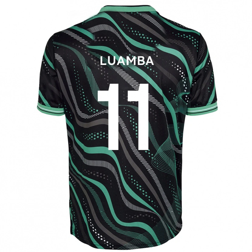 Danxen Criança Camisola Junior Luamba #11 Preto Verde Alternativa 2025/26 Camisa Brasil
