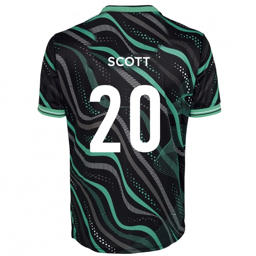 Danxen Criança Camisola Cedwyn Scott #20 Preto Verde Alternativa 2025/26 Camisa Brasil