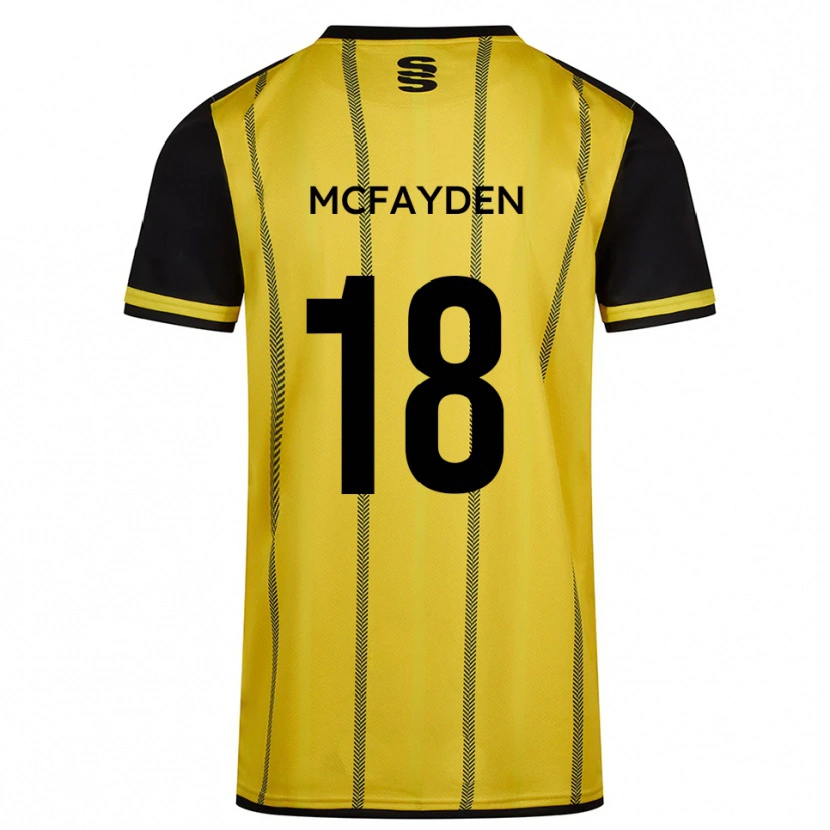 Danxen Criança Camisola Lincoln Mcfayden #18 Amarelo Preto Alternativa 2025/26 Camisa Brasil