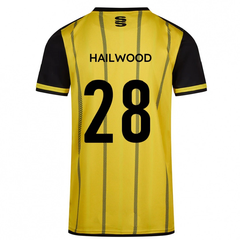 Danxen Criança Camisola Jesse Hailwood #28 Amarelo Preto Alternativa 2025/26 Camisa Brasil