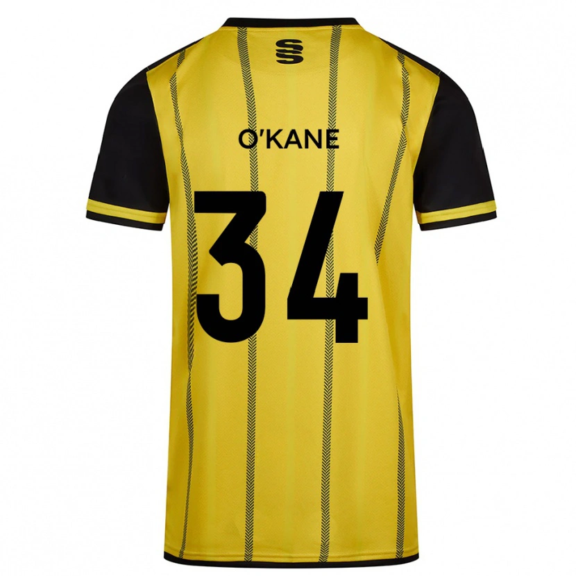 Danxen Criança Camisola Taelor O'kane #34 Amarelo Preto Alternativa 2025/26 Camisa Brasil