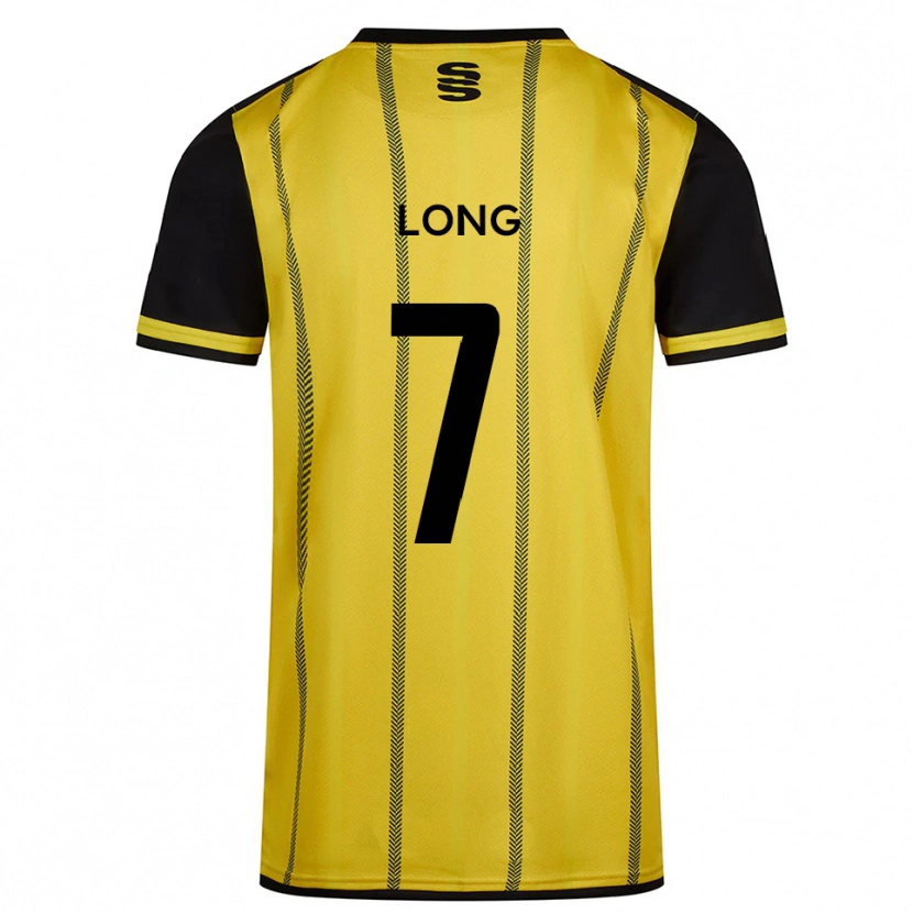 Danxen Criança Camisola Rhys Long #7 Amarelo Preto Alternativa 2025/26 Camisa Brasil