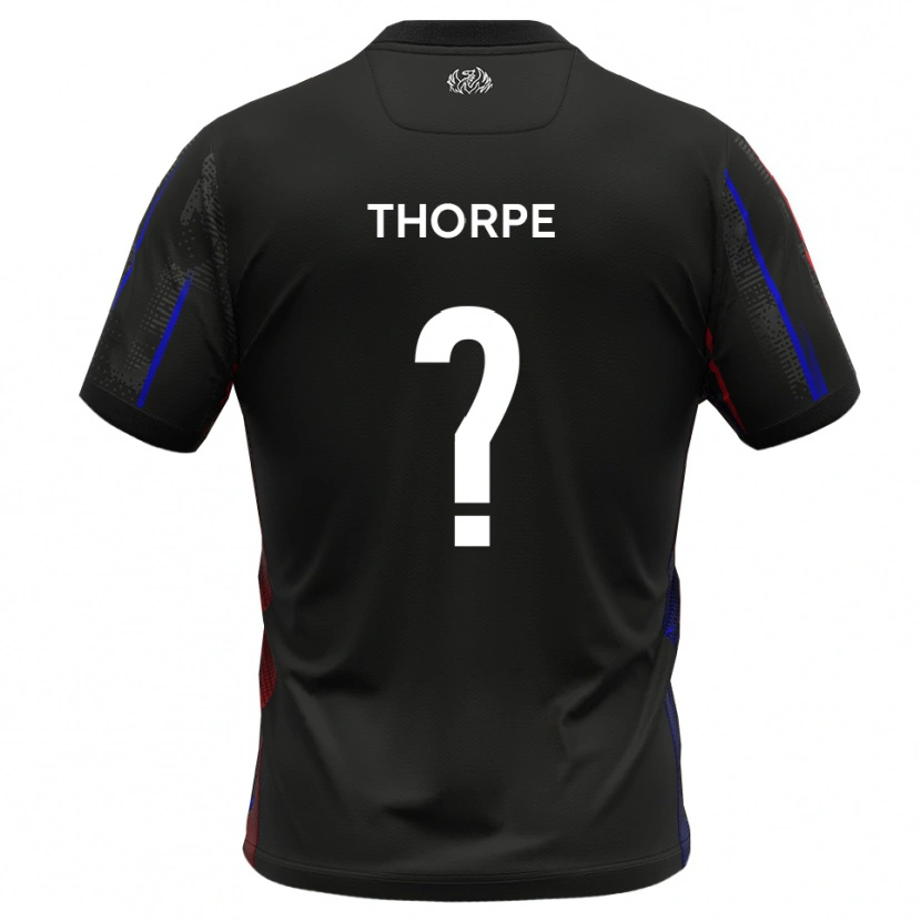 Danxen Criança Camisola Harry Thorpe #0 Preto Vermelho Alternativa 2025/26 Camisa Brasil