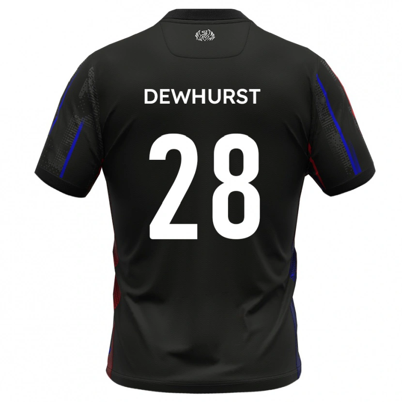 Danxen Criança Camisola Marcus Dewhurst #28 Preto Vermelho Alternativa 2025/26 Camisa Brasil