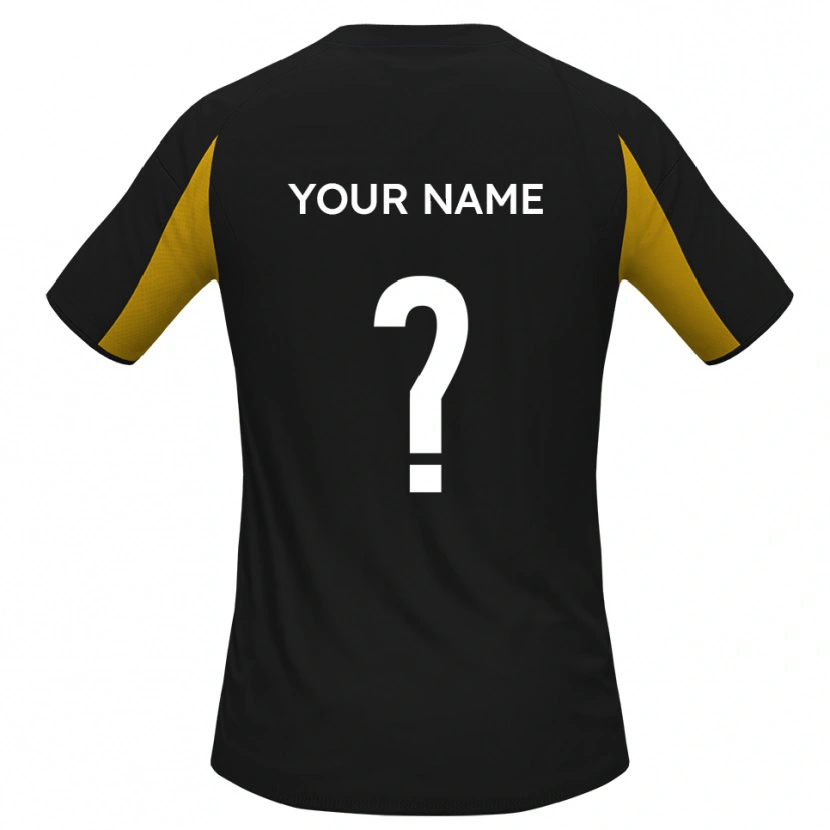 Danxen Criança Camisola Seu Nome #0 Preto Amarelo Alternativa 2025/26 Camisa Brasil