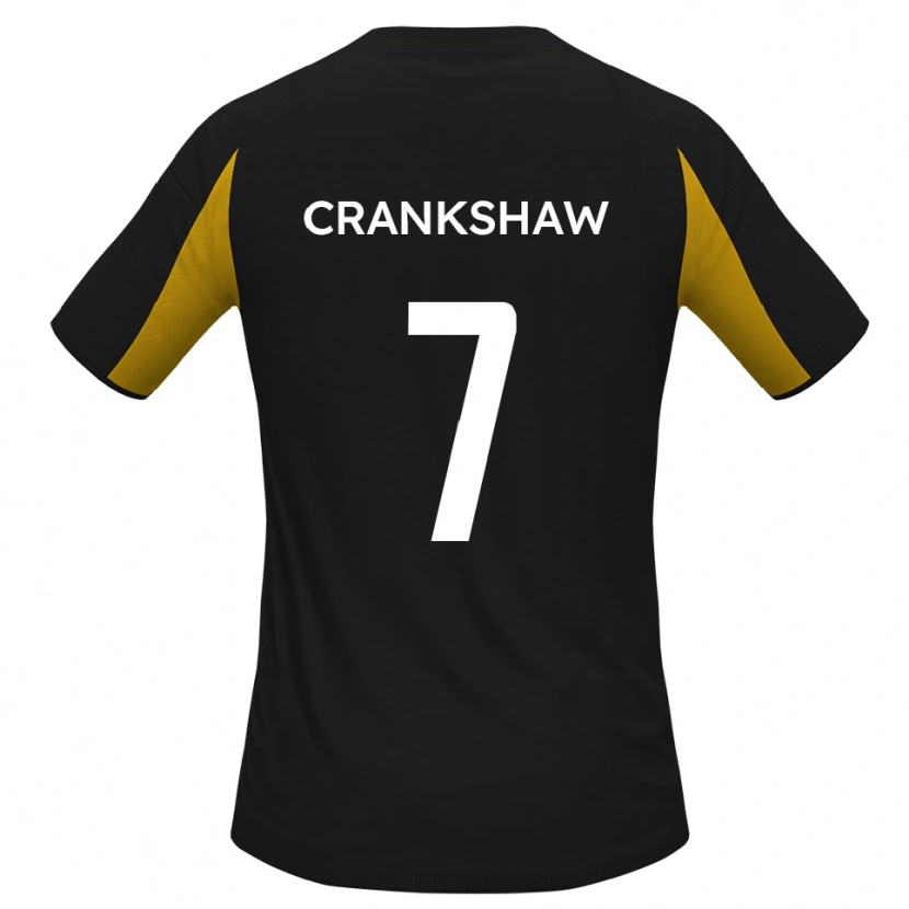 Danxen Criança Camisola Ollie Crankshaw #7 Preto Amarelo Alternativa 2025/26 Camisa Brasil