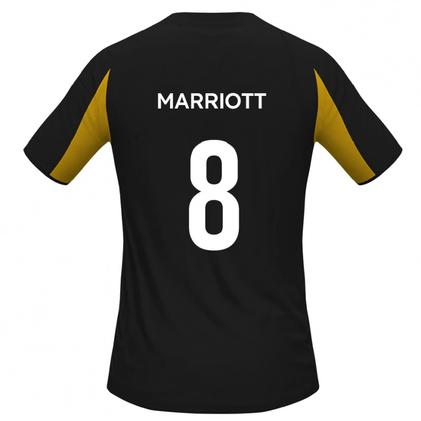 Danxen Criança Camisola Isaac Marriott #8 Preto Amarelo Alternativa 2025/26 Camisa Brasil