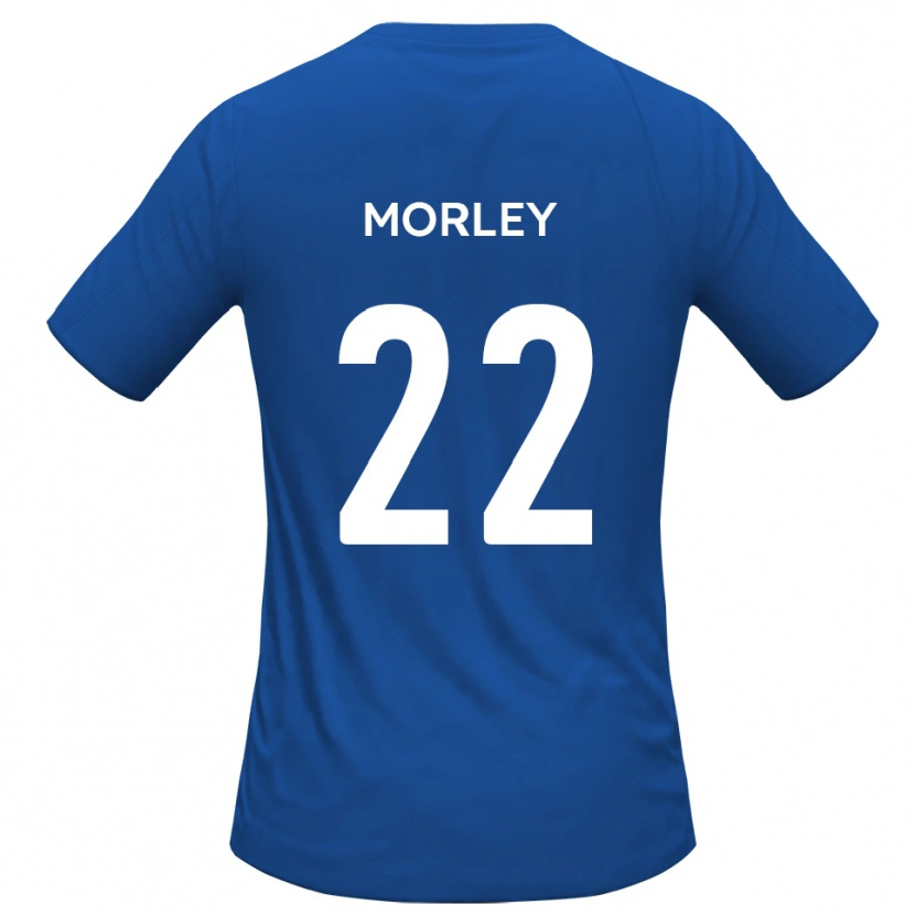 Danxen Criança Camisola Adam Morley #22 Azul Celeste Alternativa 2025/26 Camisa Brasil