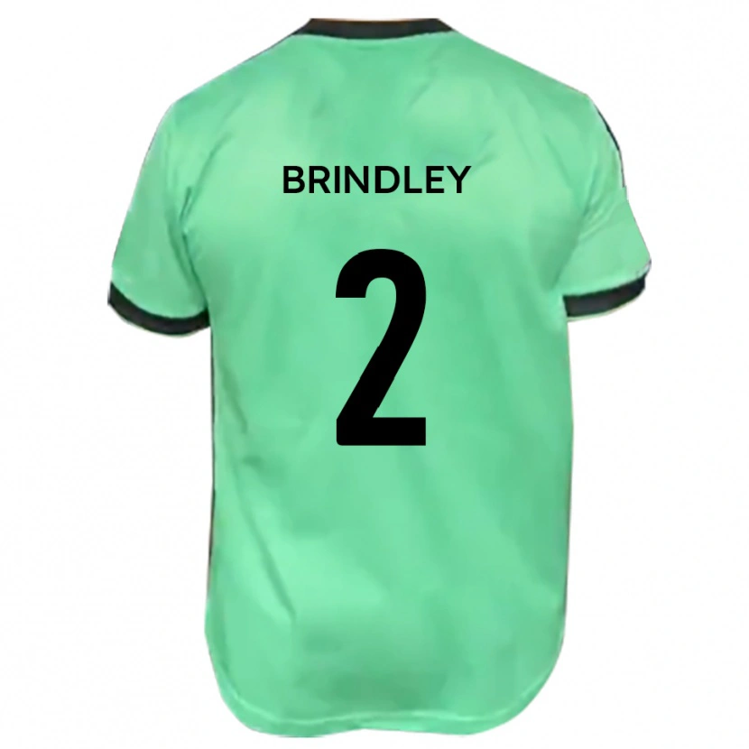Danxen Criança Camisola Richard Brindley #2 Turquesa Preto Alternativa 2025/26 Camisa Brasil