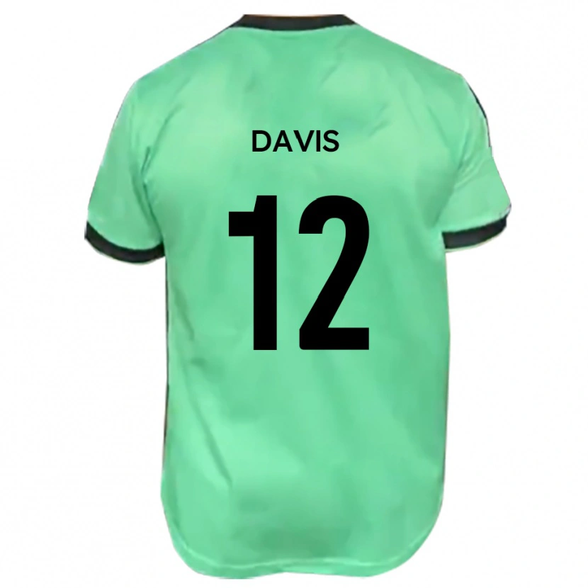 Danxen Criança Camisola Sonnie Davis #12 Turquesa Preto Alternativa 2025/26 Camisa Brasil