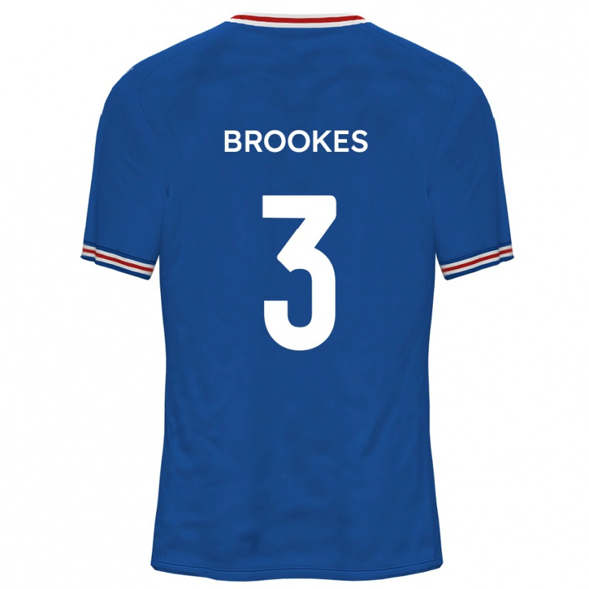 Danxen Criança Camisola Ben Brookes #3 Azul Dodger Alternativa 2025/26 Camisa Brasil