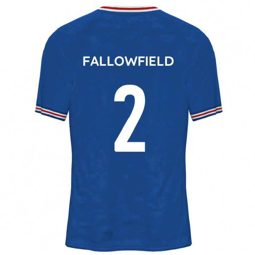 Danxen Criança Camisola Ryan Fallowfield #2 Azul Dodger Alternativa 2025/26 Camisa Brasil