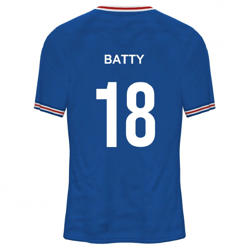 Danxen Criança Camisola Daniel Batty #18 Azul Dodger Alternativa 2025/26 Camisa Brasil