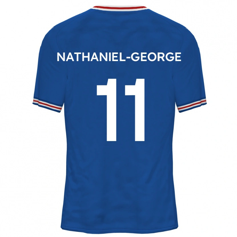 Danxen Criança Camisola Ashley Nathaniel-George #11 Azul Dodger Alternativa 2025/26 Camisa Brasil