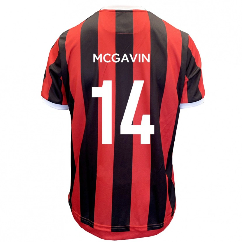 Danxen Criança Camisola Brett Mcgavin #14 Vermelho Preto Alternativa 2025/26 Camisa Brasil