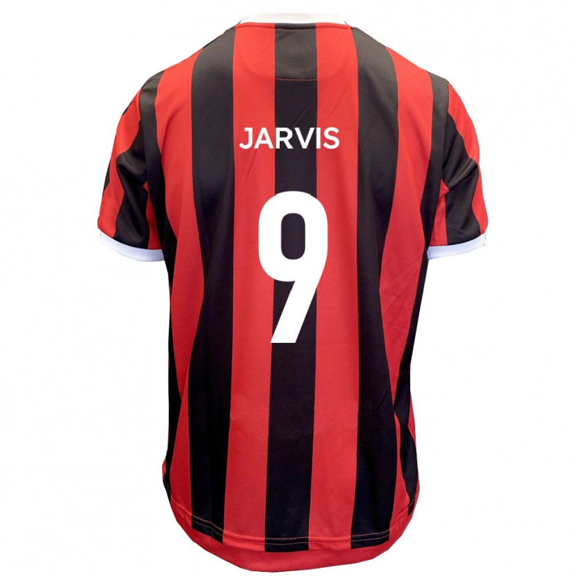 Danxen Criança Camisola Aaron Jarvis #9 Vermelho Preto Alternativa 2025/26 Camisa Brasil