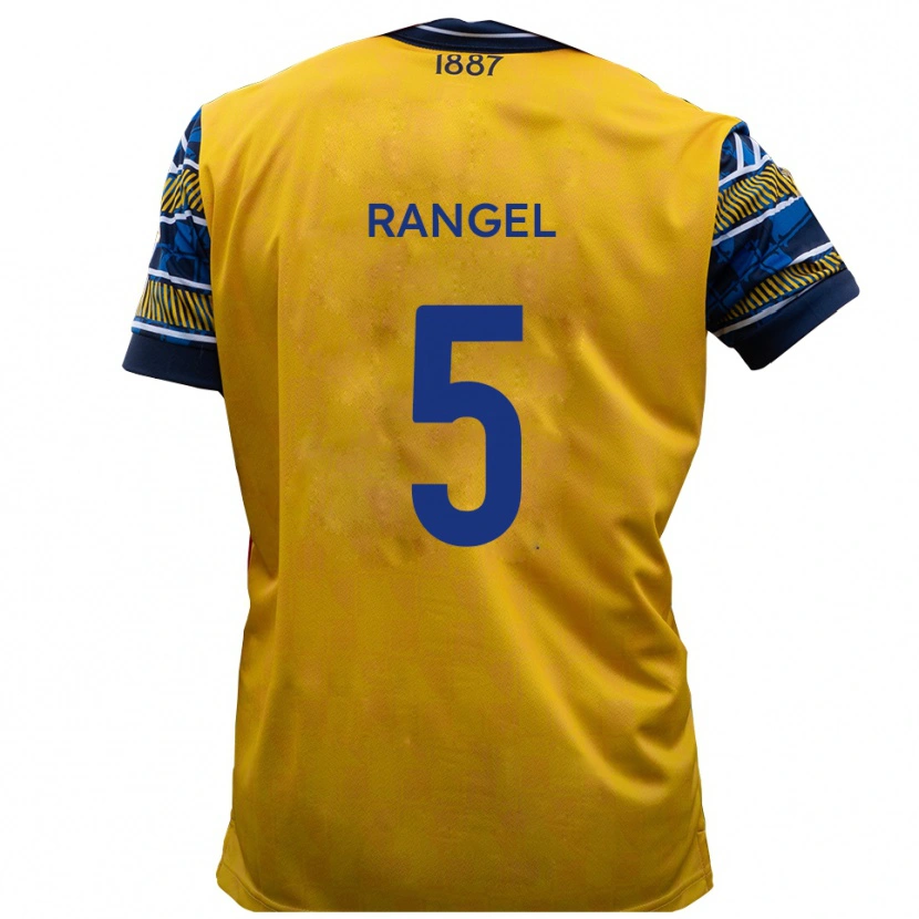 Danxen Criança Camisola Chris Rangel #5 Amarelo Preto Alternativa 2025/26 Camisa Brasil