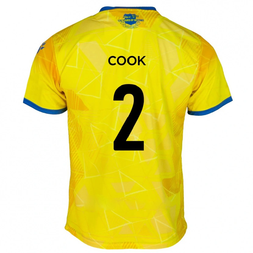 Danxen Criança Camisola Jack Cook #2 Amarelo Azul Alternativa 2025/26 Camisa Brasil