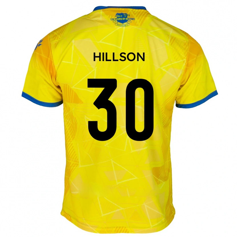 Danxen Criança Camisola James Hillson #30 Amarelo Azul Alternativa 2025/26 Camisa Brasil