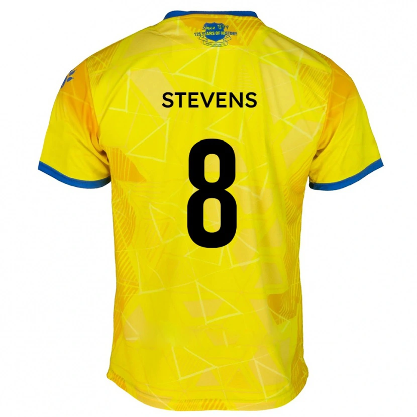 Danxen Criança Camisola James Stevens #8 Amarelo Azul Alternativa 2025/26 Camisa Brasil