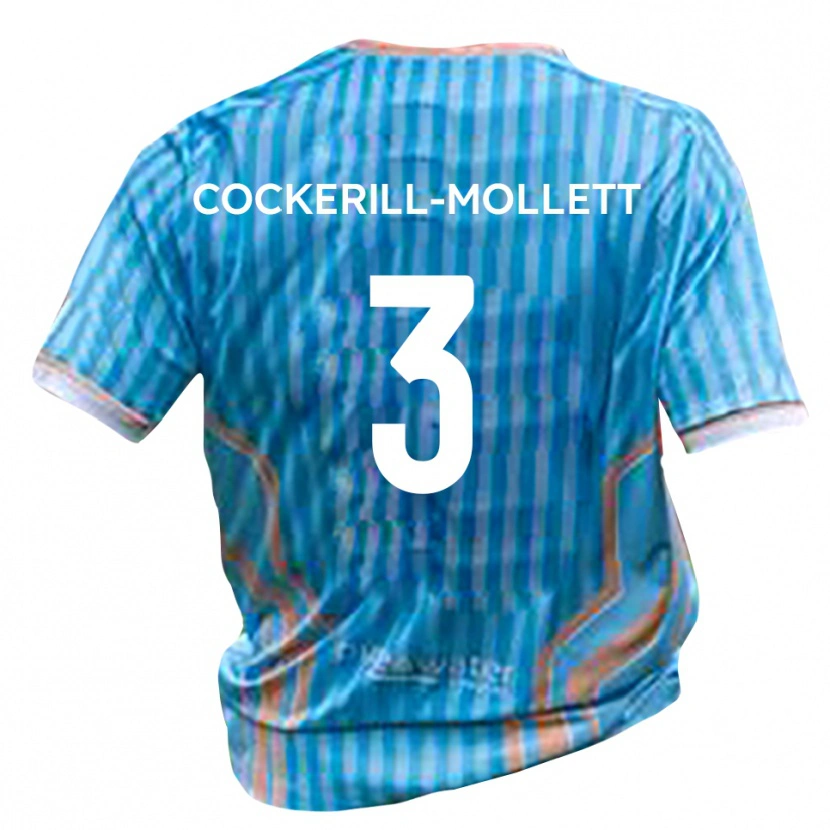 Danxen Criança Camisola Callum Cockerill-Mollett #3 Preto Dourado Alternativa 2025/26 Camisa Brasil