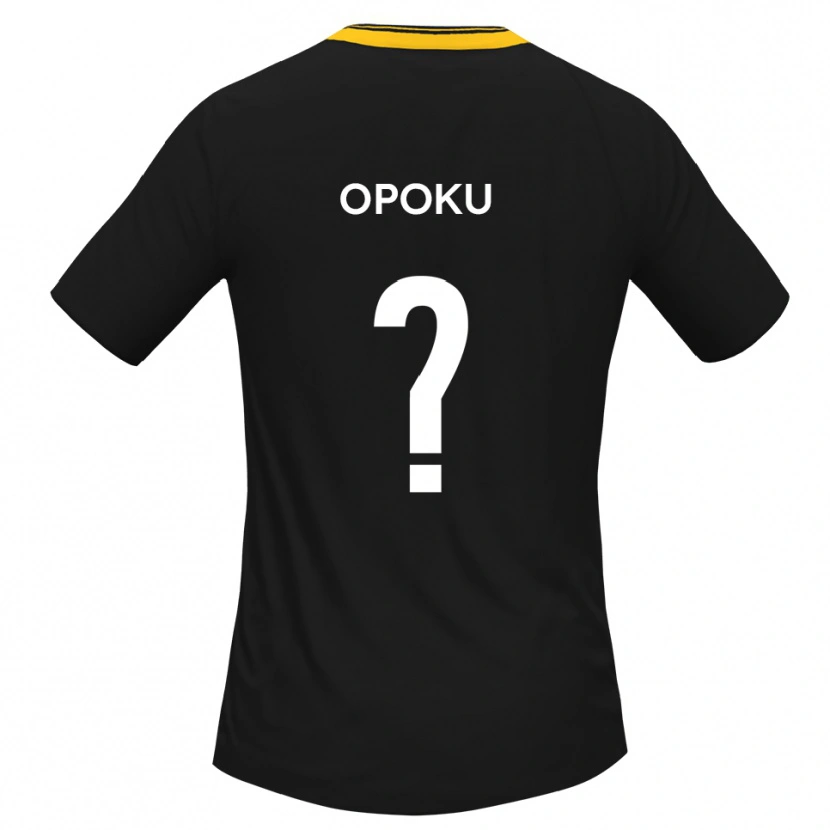 Danxen Criança Camisola Michael Opoku #0 Preto Amarelo Alternativa 2025/26 Camisa Brasil