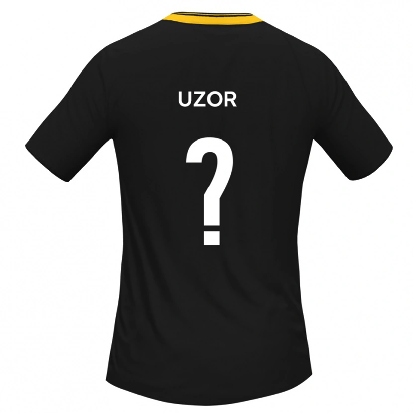 Danxen Criança Camisola Tobe Uzor #0 Preto Amarelo Alternativa 2025/26 Camisa Brasil