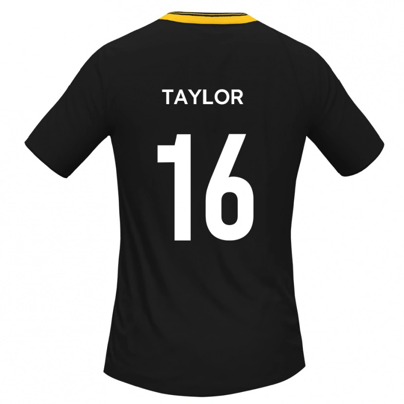 Danxen Criança Camisola Jack Taylor #16 Preto Amarelo Alternativa 2025/26 Camisa Brasil
