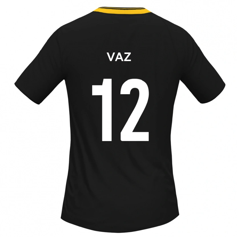 Danxen Criança Camisola Eduino Vaz #12 Preto Amarelo Alternativa 2025/26 Camisa Brasil