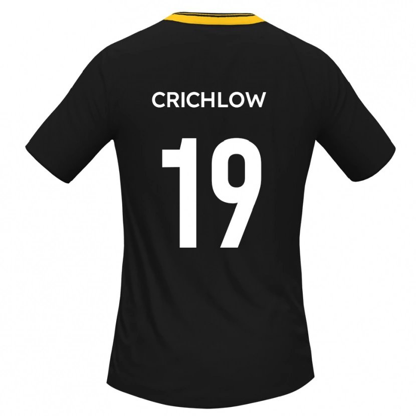 Danxen Criança Camisola Kane Crichlow #19 Preto Amarelo Alternativa 2025/26 Camisa Brasil