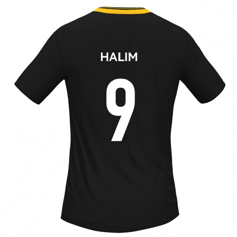Danxen Criança Camisola Mehmet Halim #9 Preto Amarelo Alternativa 2025/26 Camisa Brasil