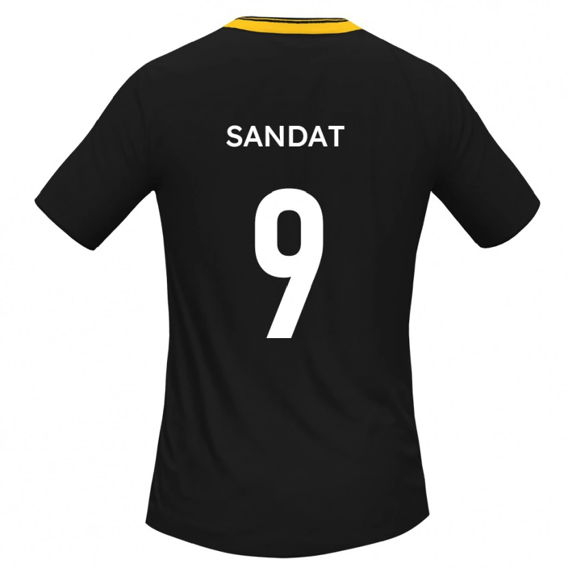 Danxen Criança Camisola Henry Sandat #9 Preto Amarelo Alternativa 2025/26 Camisa Brasil