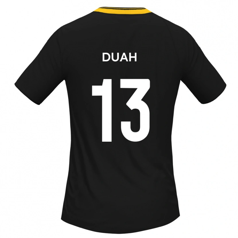 Danxen Criança Camisola Enos Duah #13 Preto Amarelo Alternativa 2025/26 Camisa Brasil