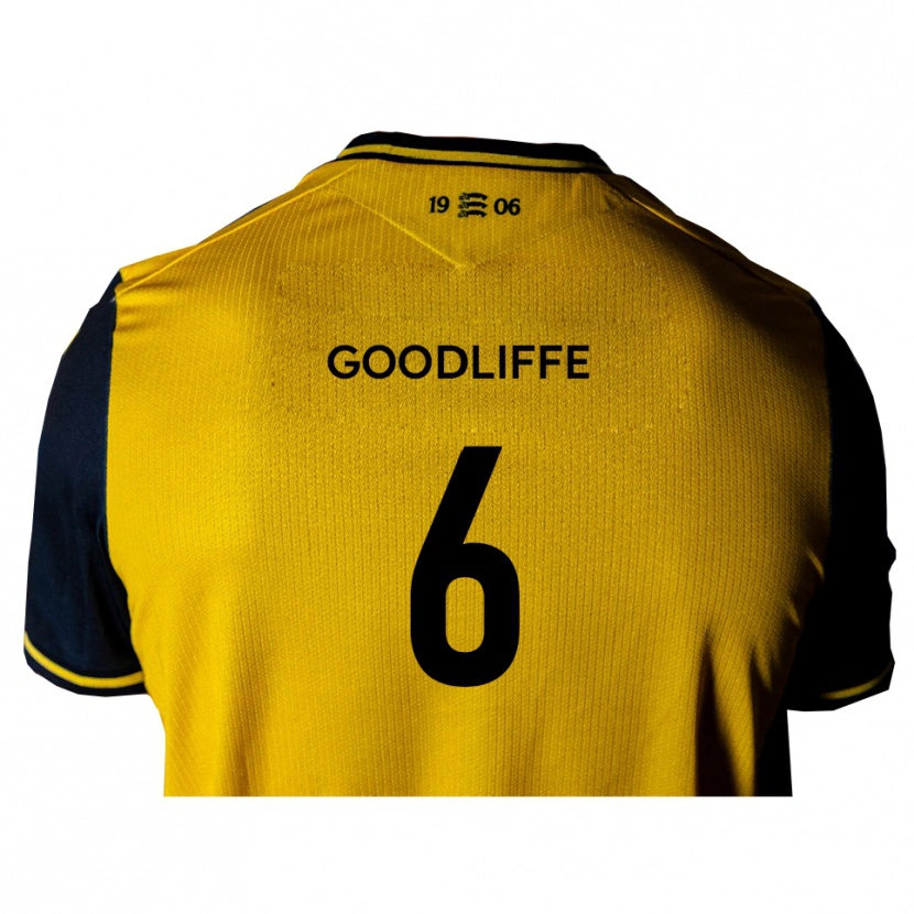 Danxen Criança Camisola Ben Goodliffe #6 Amarelo Preto Alternativa 2025/26 Camisa Brasil