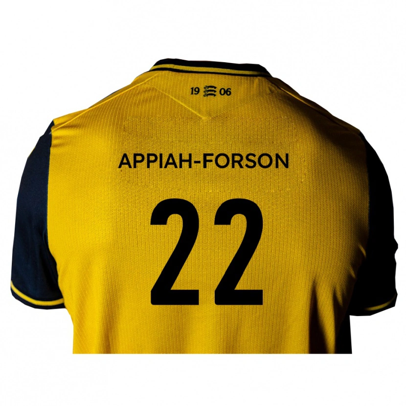 Danxen Criança Camisola Keenan Appiah-Forson #22 Amarelo Preto Alternativa 2025/26 Camisa Brasil