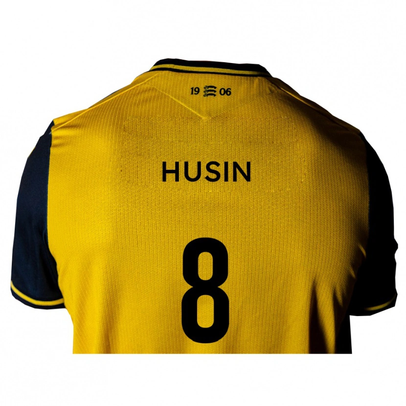 Danxen Criança Camisola Noor Husin #8 Amarelo Preto Alternativa 2025/26 Camisa Brasil