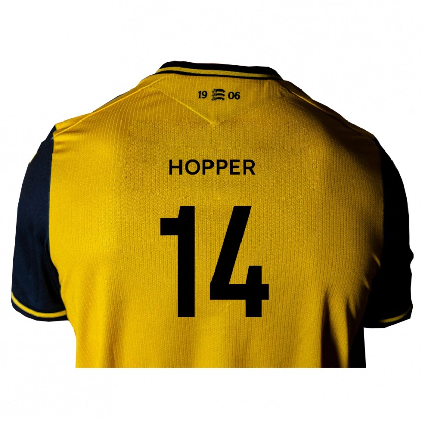Danxen Criança Camisola Tom Hopper #14 Amarelo Preto Alternativa 2025/26 Camisa Brasil