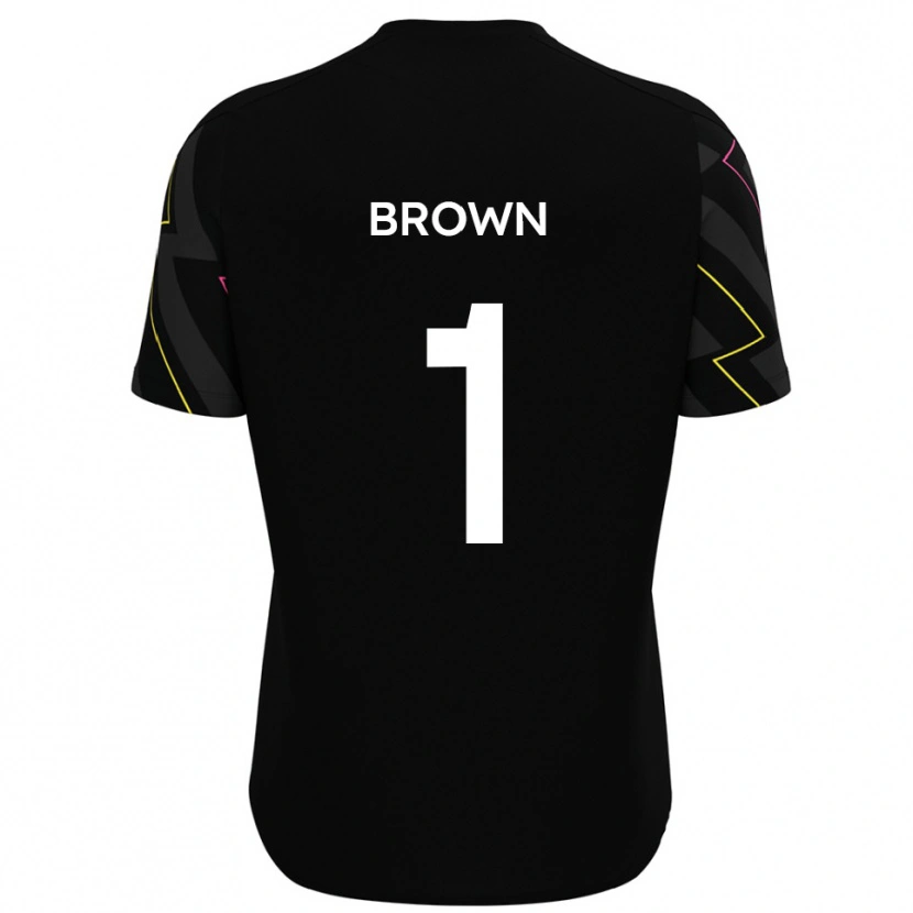 Danxen Criança Camisola Rory Brown #1 Preto Cinza Alternativa 2025/26 Camisa Brasil