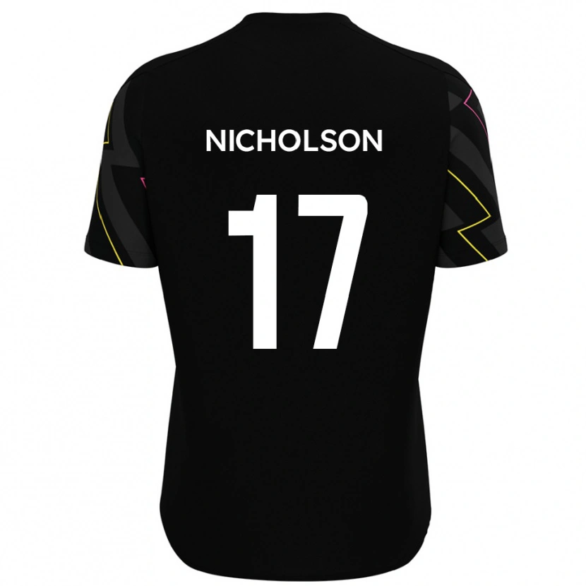 Danxen Criança Camisola Brad Nicholson #17 Preto Cinza Alternativa 2025/26 Camisa Brasil