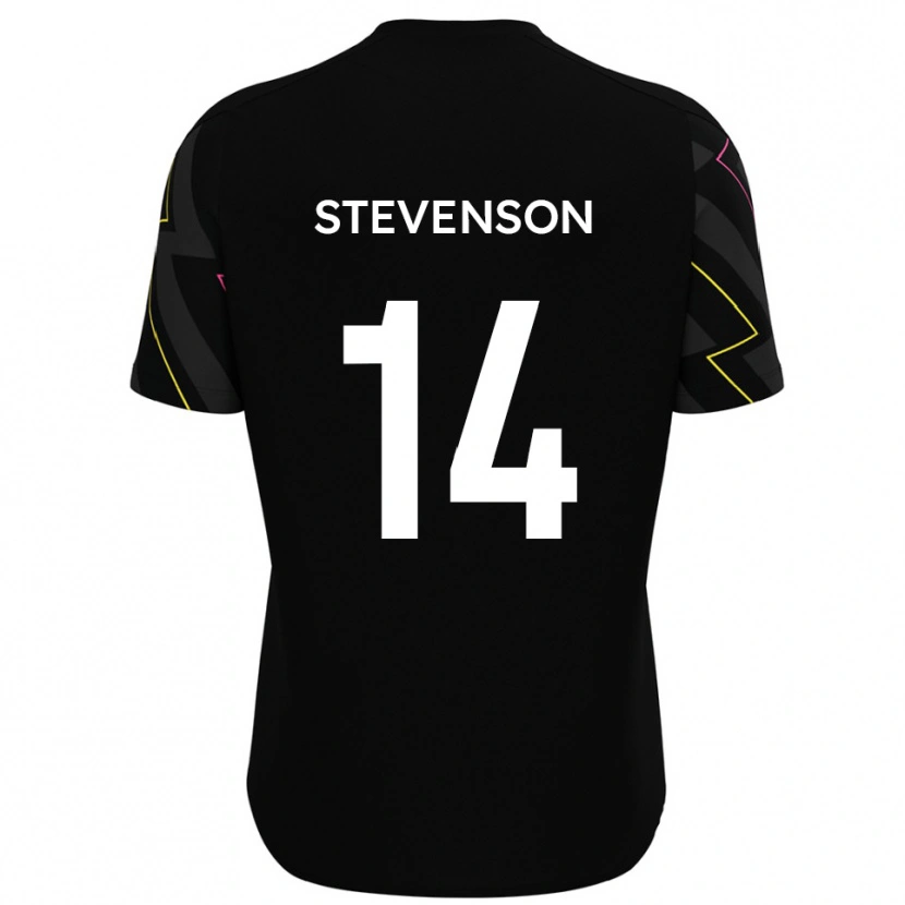 Danxen Criança Camisola Bradley Stevenson #14 Preto Cinza Alternativa 2025/26 Camisa Brasil