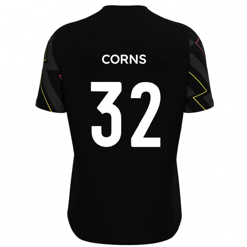 Danxen Criança Camisola Billy Corns #32 Preto Cinza Alternativa 2025/26 Camisa Brasil