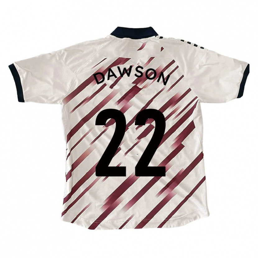 Danxen Criança Camisola Joey Dawson #22 Branco Vermelho Alternativa 2025/26 Camisa Brasil
