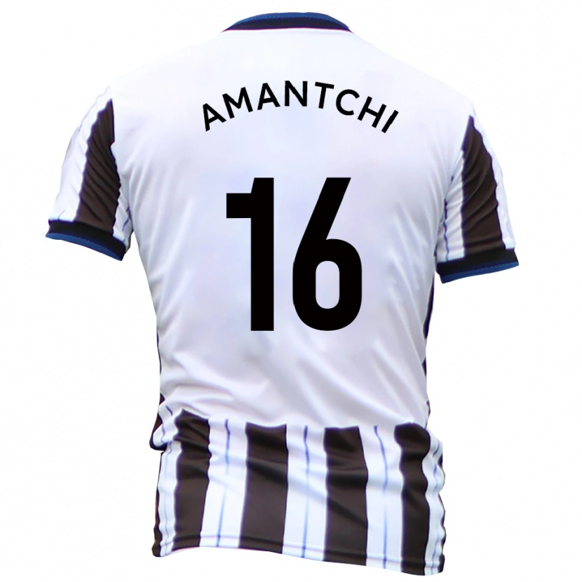 Danxen Criança Camisola Levi Amantchi #16 Branco Preto Alternativa 2025/26 Camisa Brasil